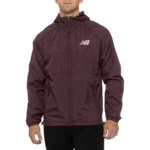 NEW BALANCE FULL ZIP HOODED MESH LINED WINDBREAKER JACKET